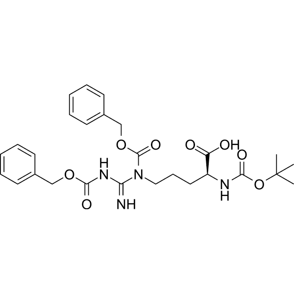 Boc-Arg(di-Z)-OH Structure