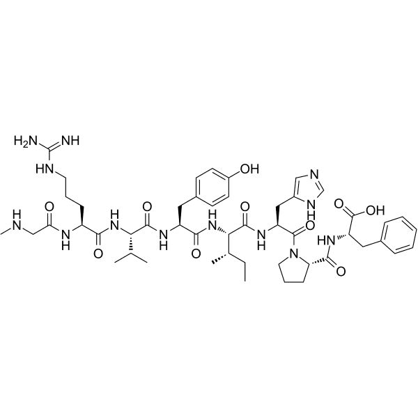 (Sar1)-Angiotensin II Structure