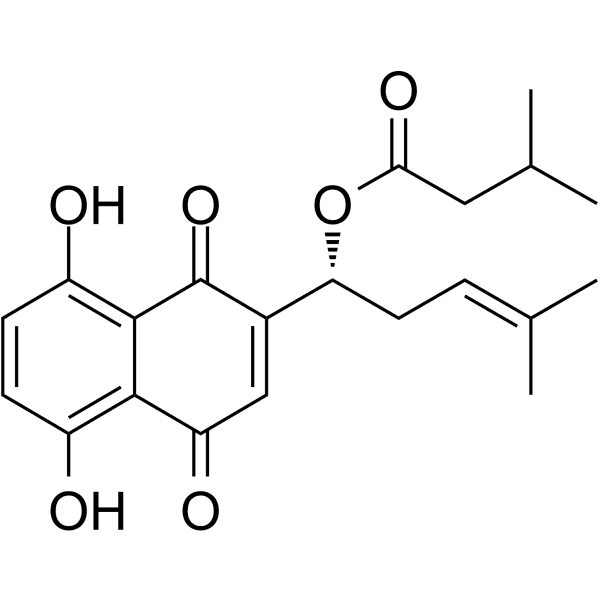 Isovalerylshikonin Structure