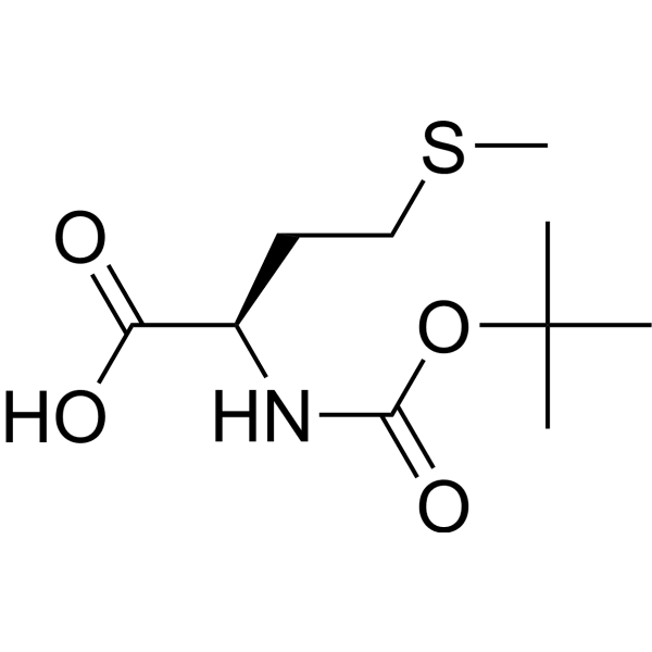 Boc-D-Met-OH Structure