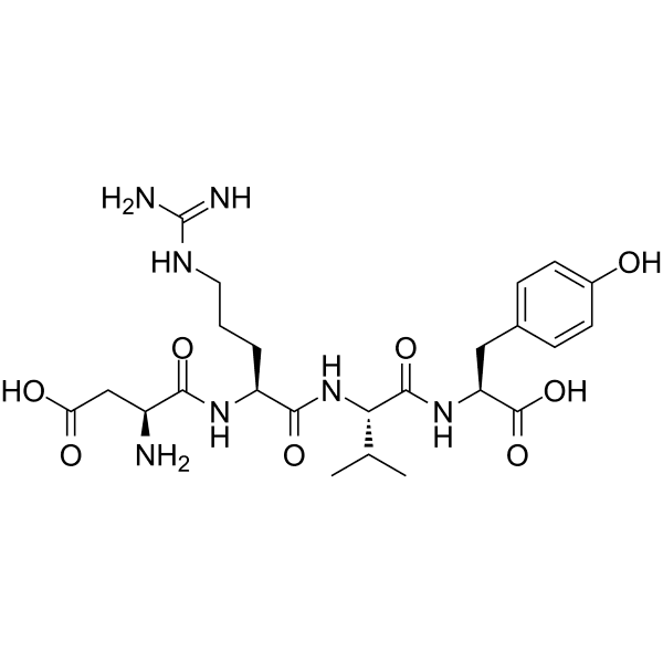 Angiotensin II (1-4), human Structure