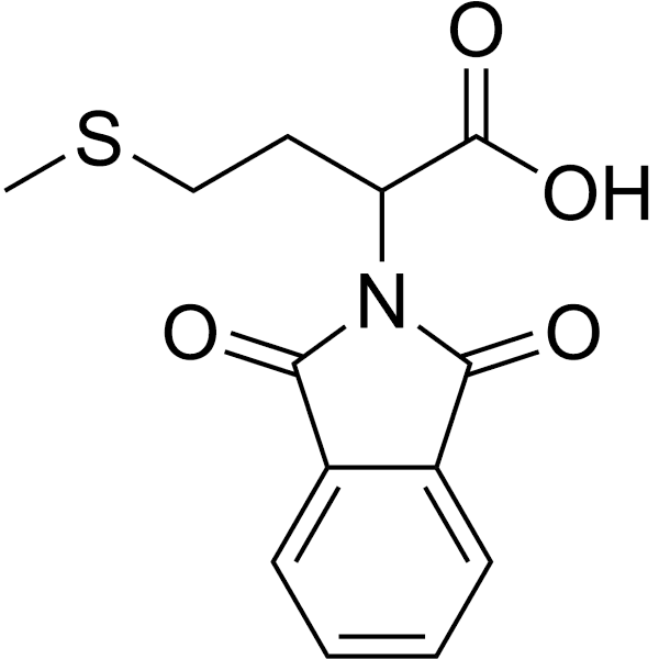 N-Phthaloyl-DL-methionine Structure