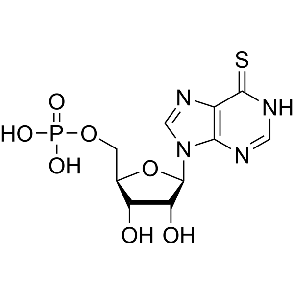 6-Thioinosine Phosphate Structure
