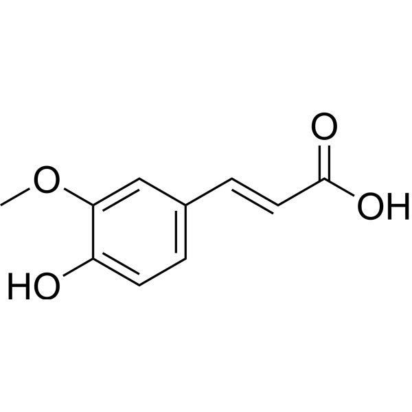 (E)-Ferulic acid Structure