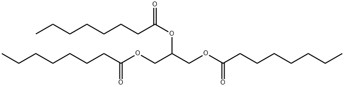 Tricaprilin Structure