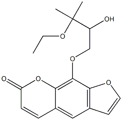 Oxypeucedanin hydrate-3’’-ethyl ether Structure