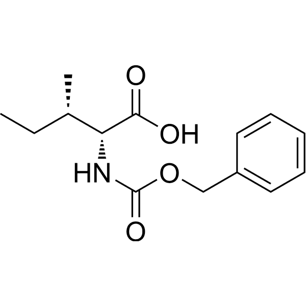 Benzyloxycarbonyl-D-alloisoleucine Structure