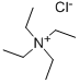 Tetraethylammonium chloride Structure