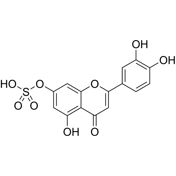 Luteolin 7-sulfate Structure