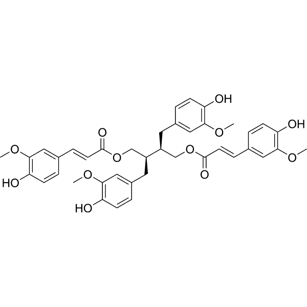 1,4-O-Diferuloylsecoisolariciresinol Structure