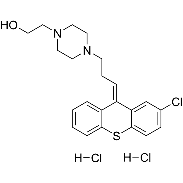 trans-Clopenthixol dihydrochloride Structure