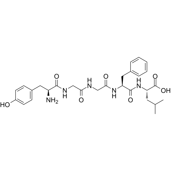 [Leu5]-Enkephalin Structure