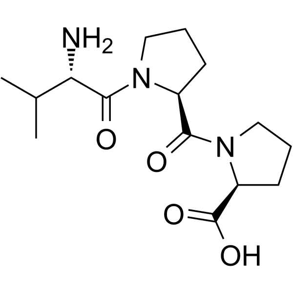 H-Val-Pro-Pro-OH Structure