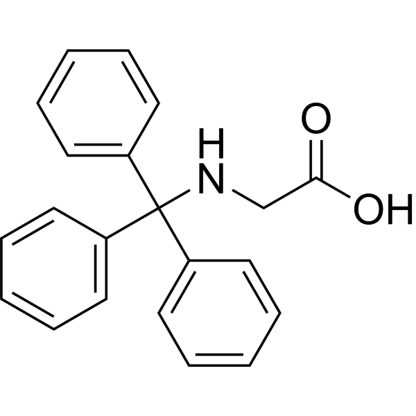 Trt-Gly-OH Structure
