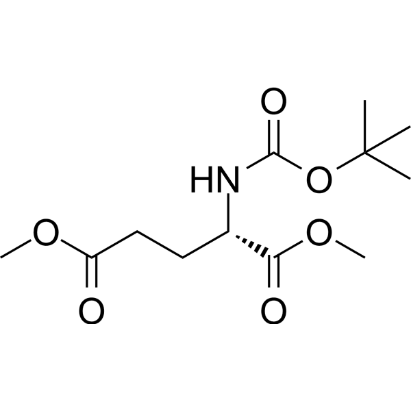 Boc-Glu(OMe)-OMe Structure