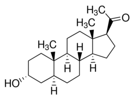 5α-Pregnan-3α-ol-20-one Structure