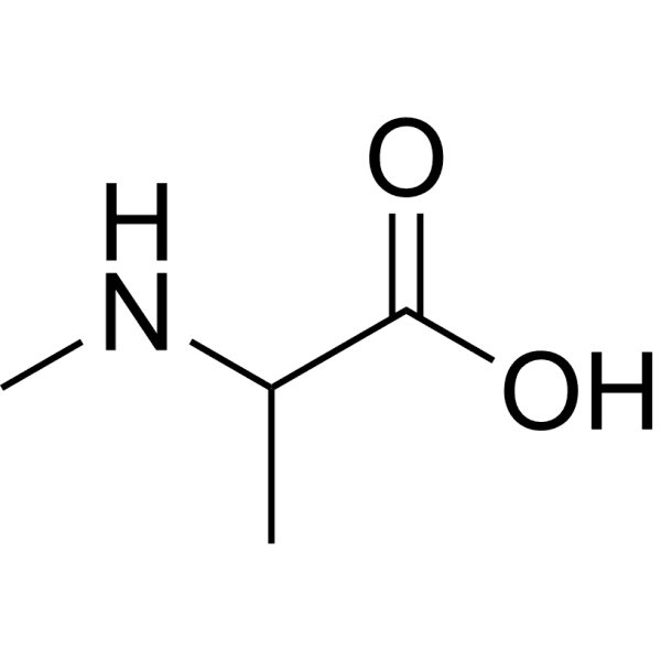 H-N-Me-DL-Ala-OH Structure