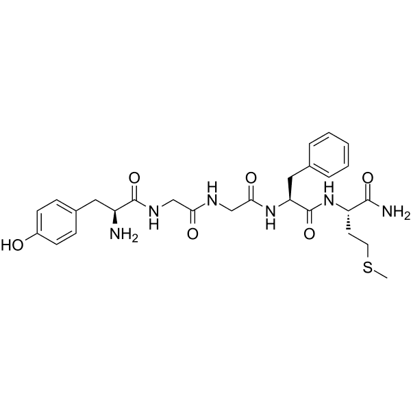 [Met5]-Enkephalin, amide Structure