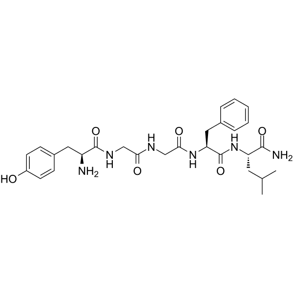 [Leu5]-Enkephalin, amide Structure