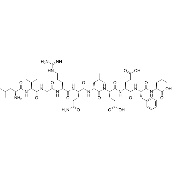 LVGRQLEEFL (mouse) Structure