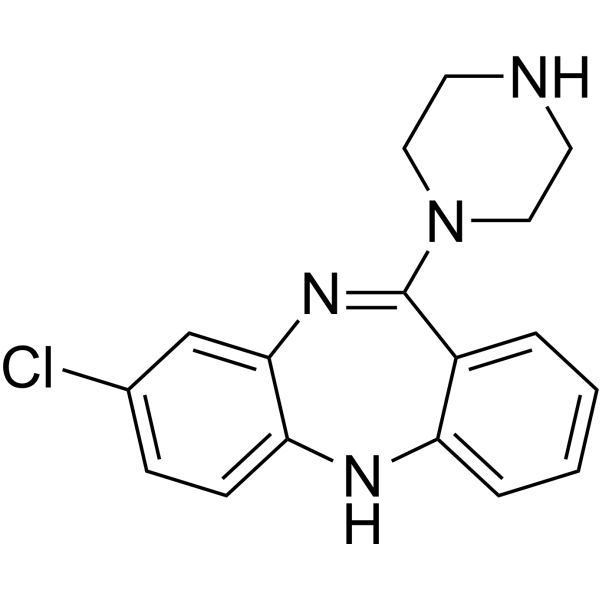 N-Desmethylclozapine Structure