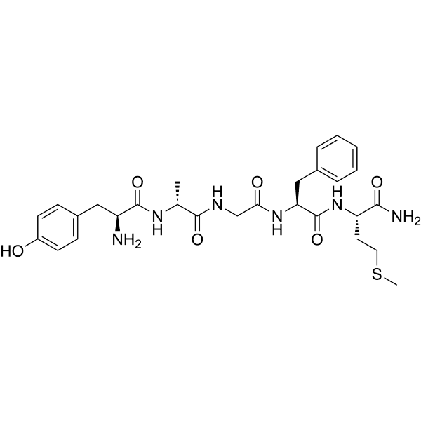 [D-Ala2]-Met-Enkephalinamide Structure