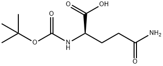 5-Amino-2-((tert-butoxycarbonyl)amino)-5-oxopentanoic acid Structure