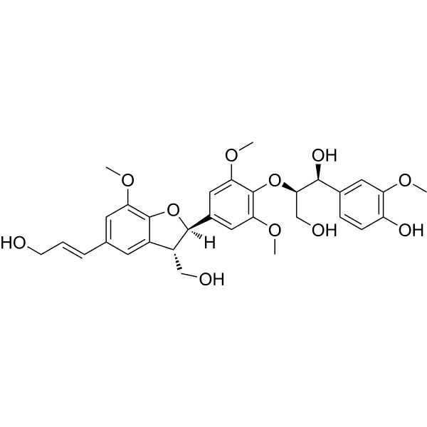 erythro-Guaiacylglycerol-β-O-4'-dehydrodisinapyl ether Structure