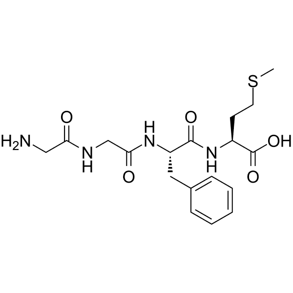 [Des-Tyr1]-Met-Enkephalin Structure