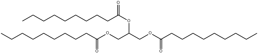 Tricaprin Structure