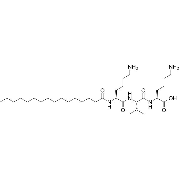 Palmitoyl tripeptide-5 Structure