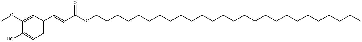 Hexacosyl (E)-ferulate Structure