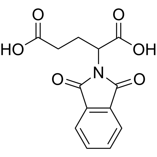 2-(1, 3-Dioxoisoindolin-2-yl)pentanedioic acid Structure