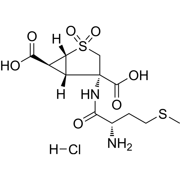 Pomaglumetad methionil hydrochloride Structure