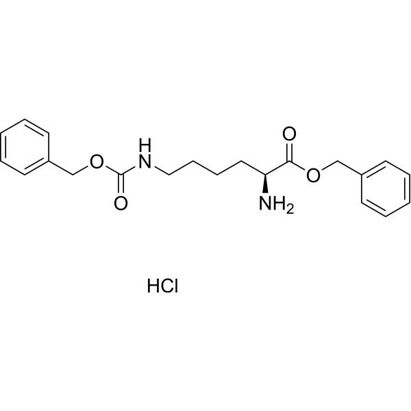 N6-Carbobenzoxy-L-lysine benzyl ester hydrochloride Structure