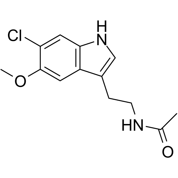 6-Chloromelatonin  Structure