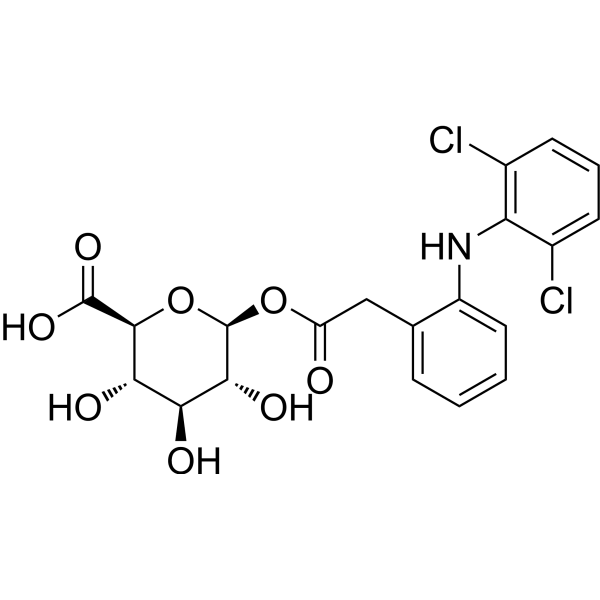 Diclofenac acyl glucuronide Structure