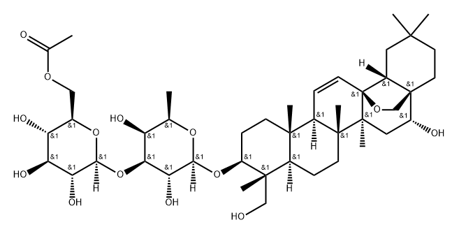 6''-O-Acetylsaikosaponin D Structure