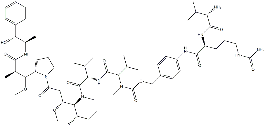 Val-Cit-PAB-MMAE Structure