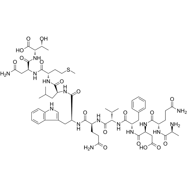 Glucagon (19-29), human Structure