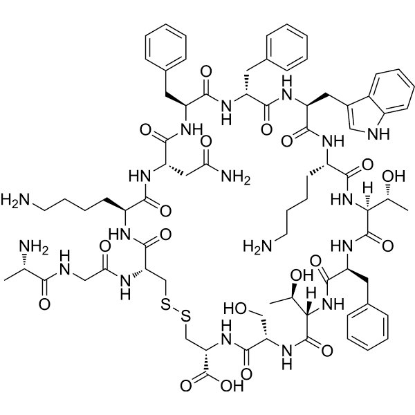 (D-Phe7)-Somatostatin-14 Structure