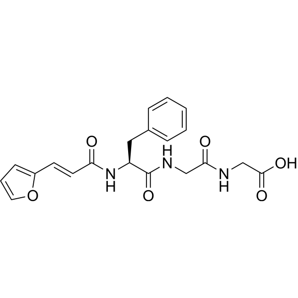 N-[3-(2-Furyl)acryloyl]-Phe-Gly-Gly Structure