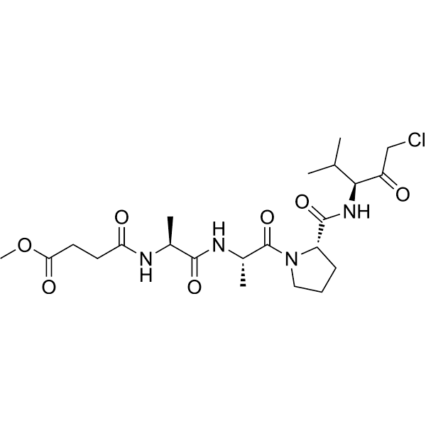 MeOSuc-AAPV-CMK Structure