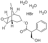 Scopolamine hydrobromide trihydrate Structure