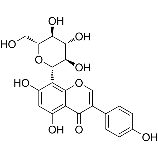 Genistein 8-c-glucoside Structure