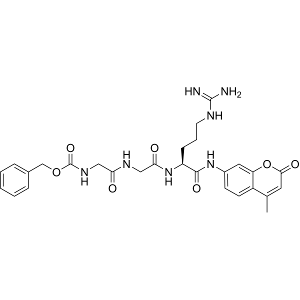 Z-Gly-Gly-Arg-AMC Structure