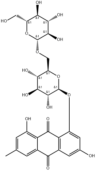 Emodin-8-O-beta-gentiobioside Structure