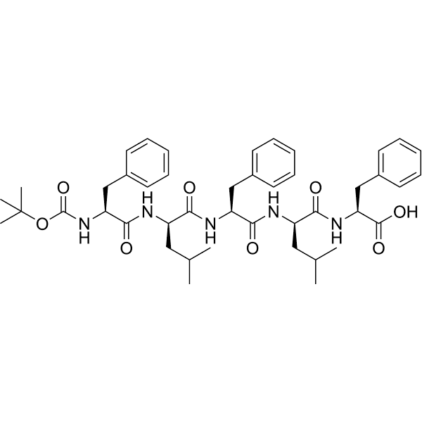 {Boc}-Phe-Leu-Phe-Leu-Phe Structure