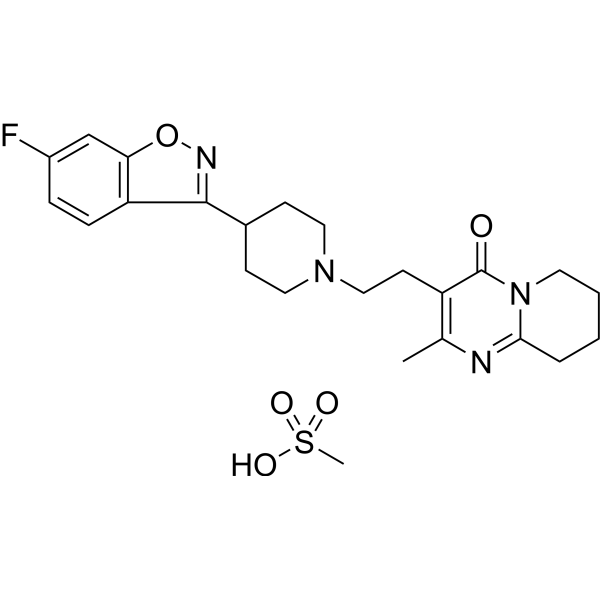 Risperidone mesylate Structure