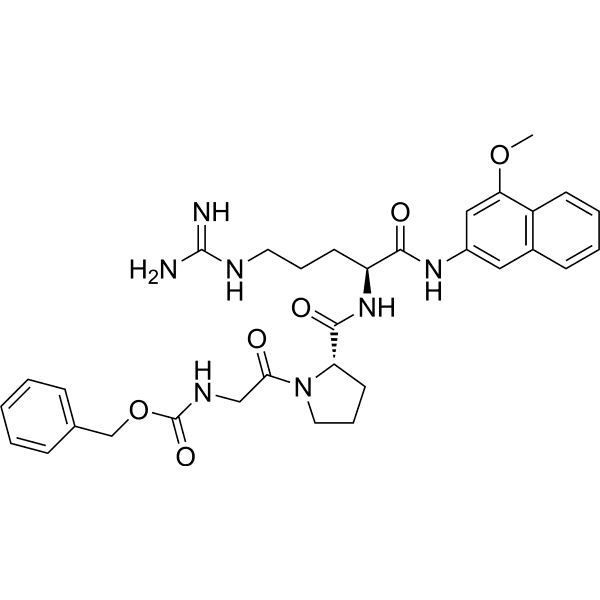 Z-Gly-Pro-Arg-4MβNA Structure